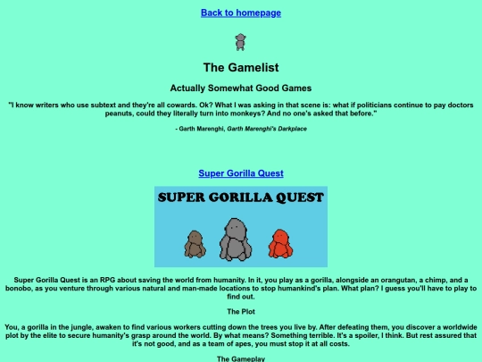 games screenshot