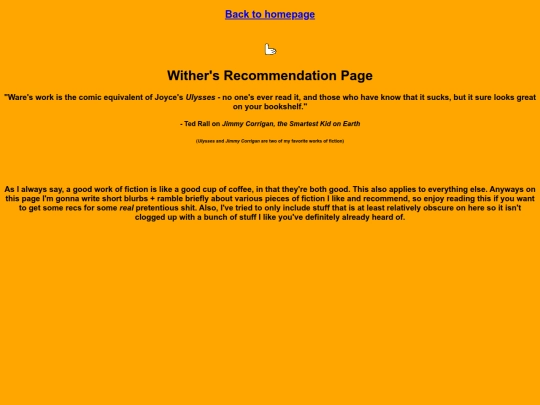 withers-recommendation-page screenshot