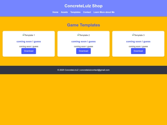 templates screenshot