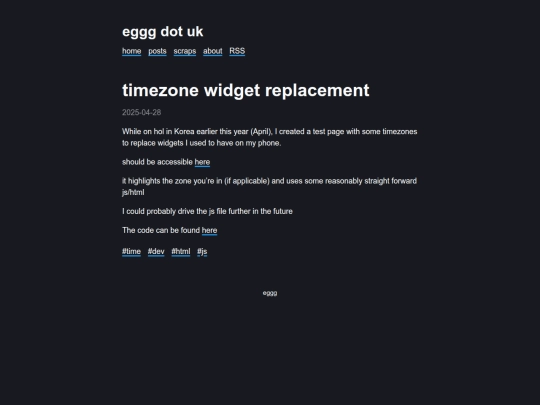 blog/time screenshot