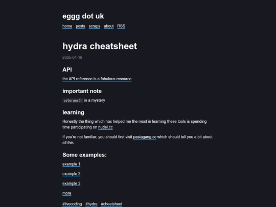 hydra/cheatsheet screenshot