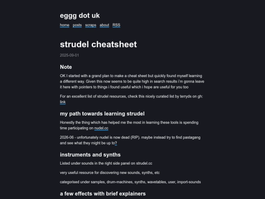 strudel/cheatsheet screenshot