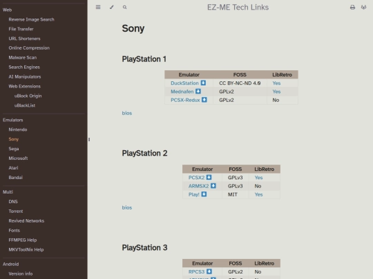 emu/sony screenshot