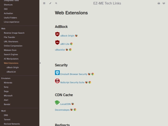 web/extensions screenshot
