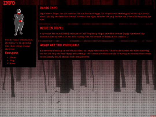 info screenshot