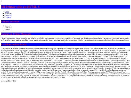 CSS/HTML 5 screenshot