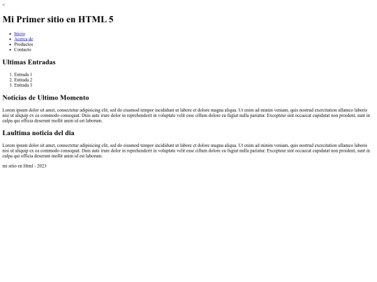 HTLM 5/HTML 5 screenshot