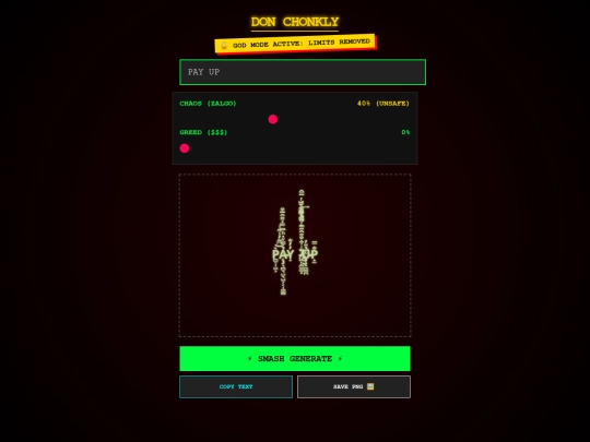 donchonkly-godmode screenshot