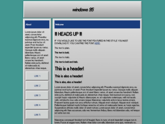 layouts/win95 screenshot