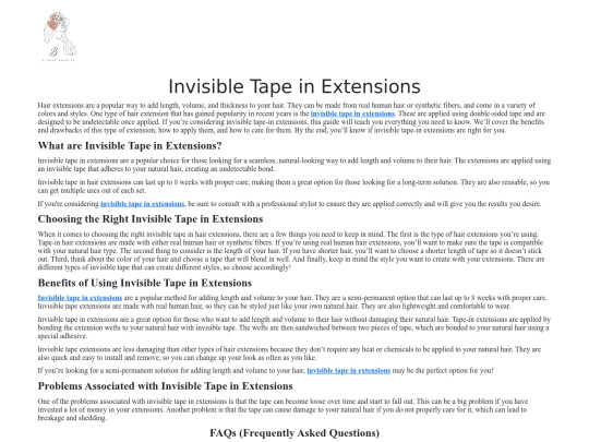 invisible-tape-in-extensions screenshot