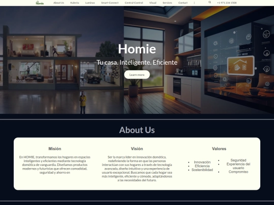Homie/Paginaprincipal screenshot