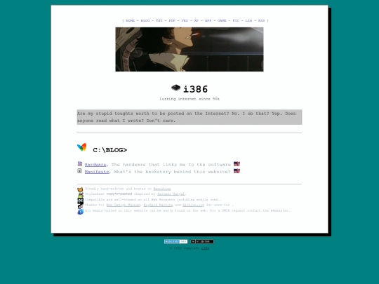 blog screenshot