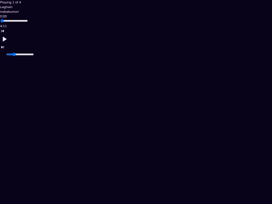 musicplayer screenshot