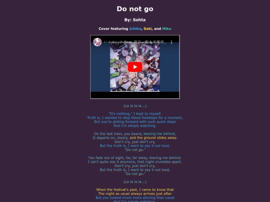 song-pages/ln/do-not-go-sekai screenshot