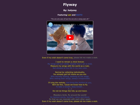 song-pages/ln/flyway-original screenshot