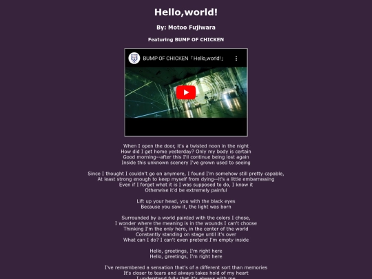 song-pages/ln/hello-world-original screenshot