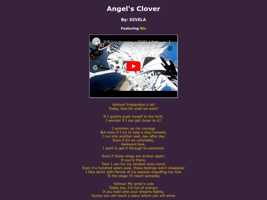 song-pages/mmj/angels-clover-original screenshot