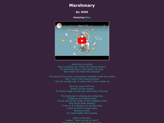 song-pages/mmj/marshmary-original screenshot