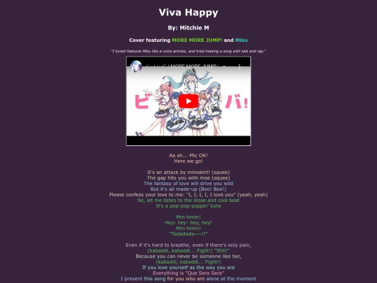 song-pages/mmj/viva-happy-sekai screenshot