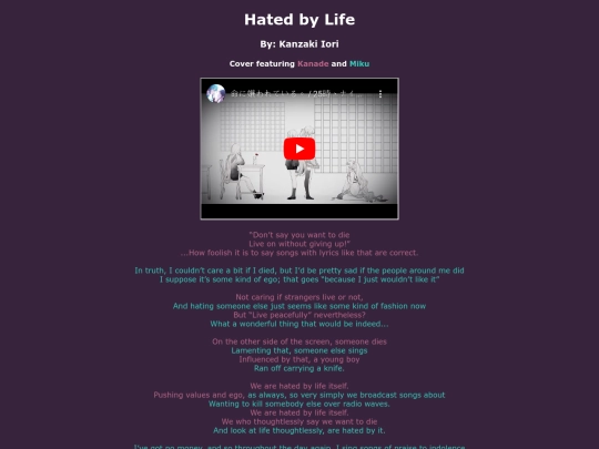 song-pages/n25/hated-by-life-sekai screenshot