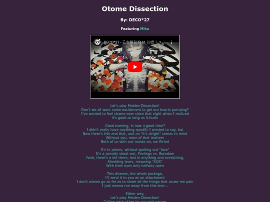 song-pages/n25/otome-dissection-original screenshot