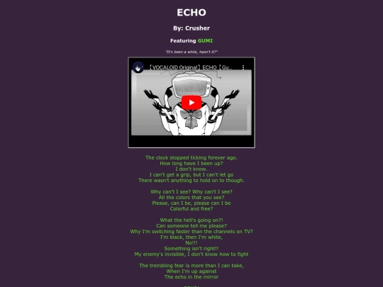 song-pages/vbs/echo-original screenshot
