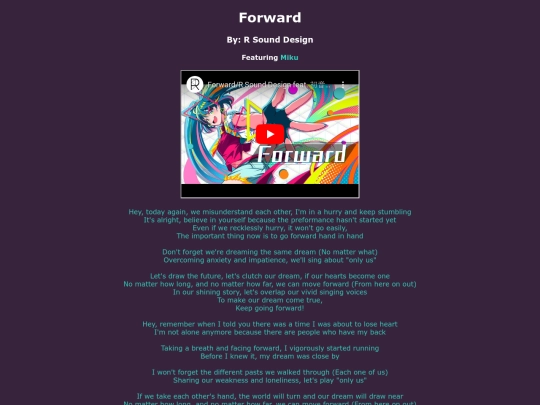 song-pages/vbs/forward-original screenshot