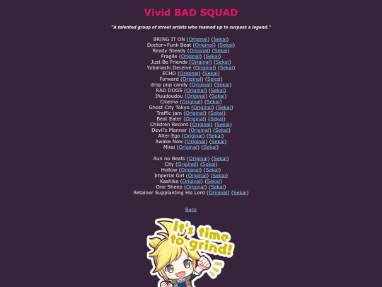 song-pages/vbs/song-list screenshot