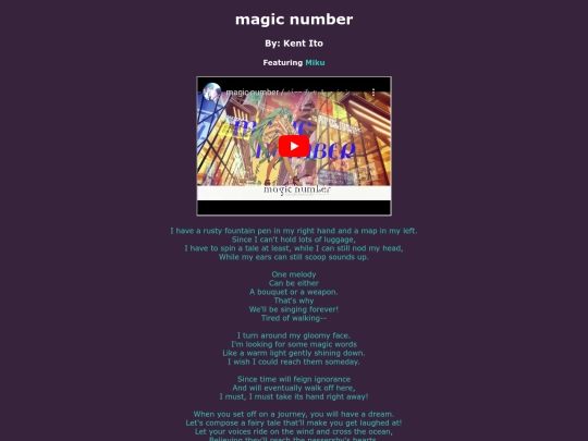 song-pages/virtual-singer/magic-number screenshot