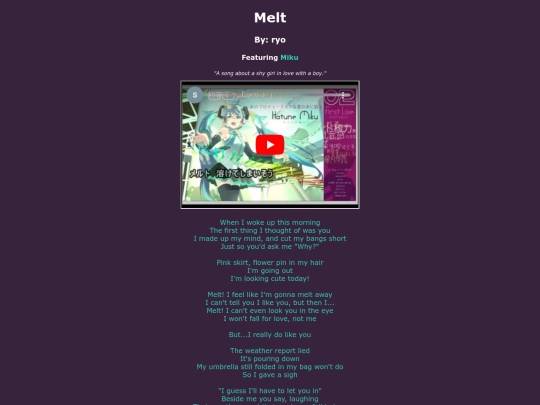 song-pages/virtual-singer/melt screenshot
