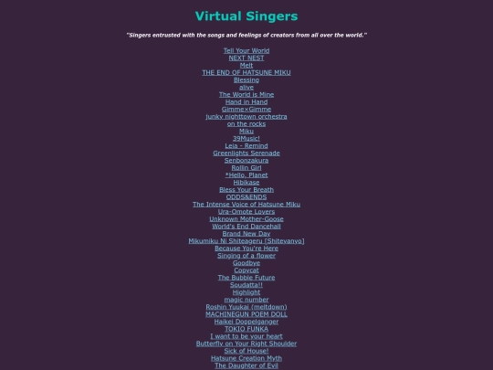song-pages/virtual-singer/song-list screenshot