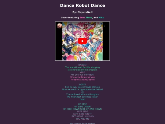 song-pages/wxs/dance-robot-dance-sekai screenshot