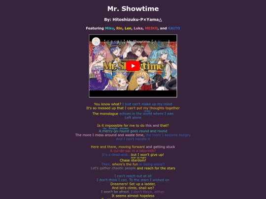 song-pages/wxs/mr-showtime-original screenshot