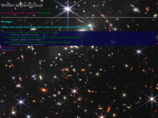 essays/directory screenshot