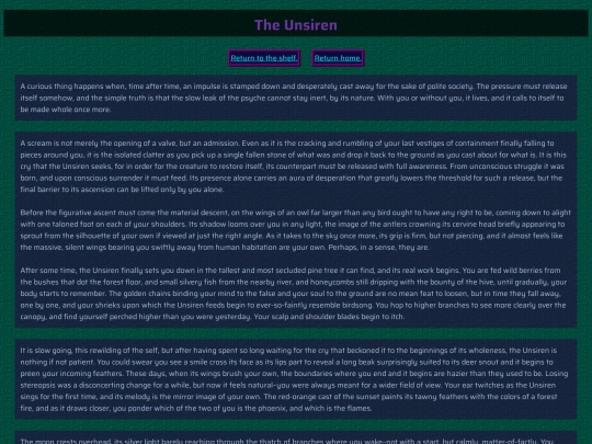 fiction/unsiren screenshot