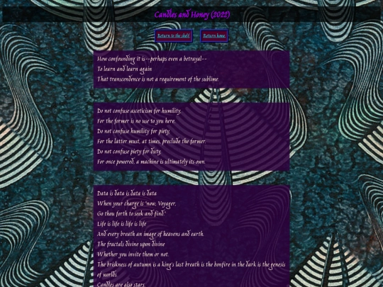 poetry/candles-honey screenshot