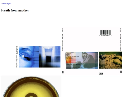 interests/dissection des harmonies/albums/breathfromanother screenshot