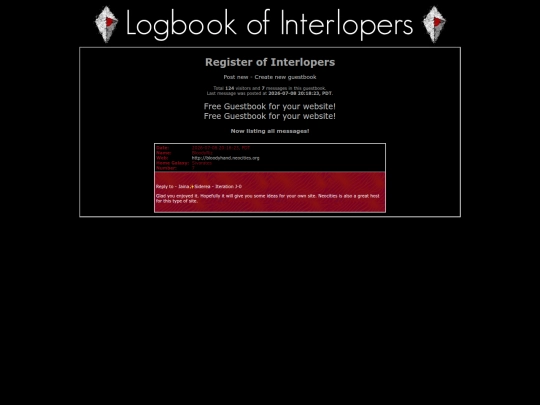 logbook screenshot