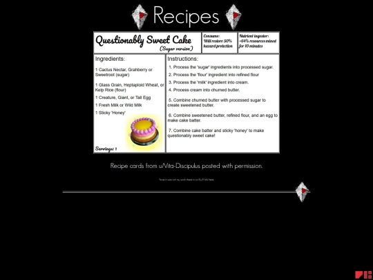 recipes/QuestionablySweetCake-Sugar screenshot