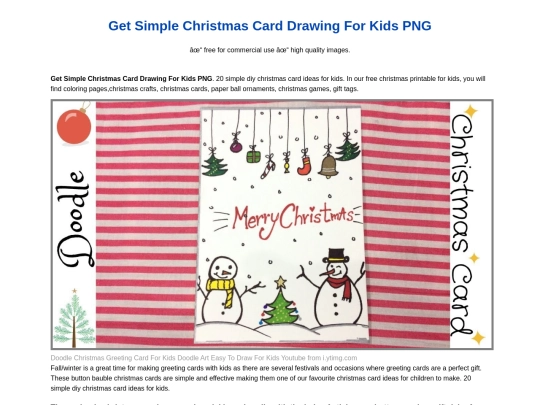 get-simple-christmas-card-drawing-for-kids-png screenshot