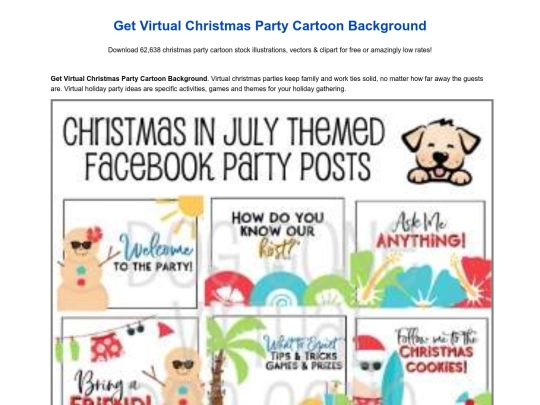 get-virtual-christmas-party-cartoon-background screenshot