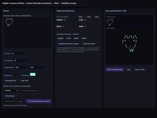 unicode screenshot