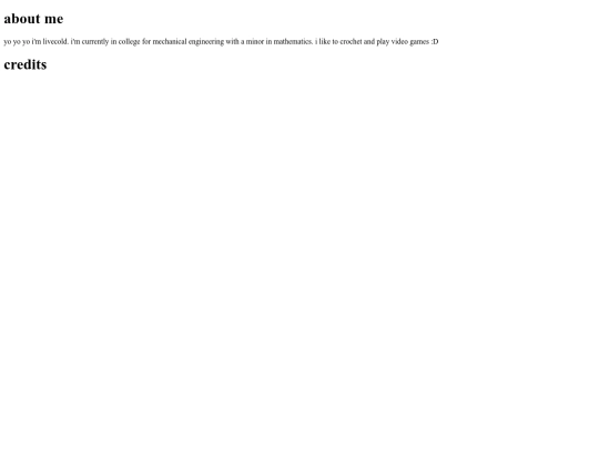 aboutandcredits screenshot