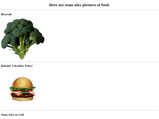 food-showcase screenshot