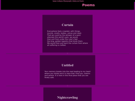 poetry screenshot