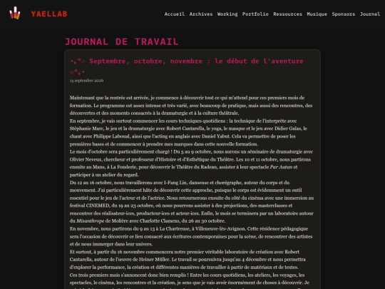 journal screenshot