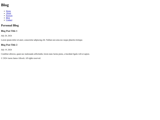 blog screenshot