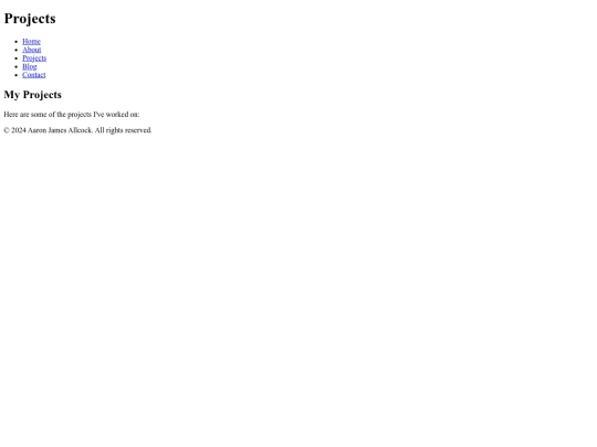 projects screenshot