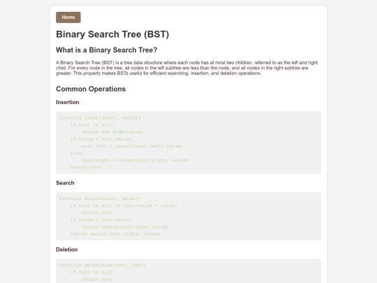 binarysearchtree screenshot
