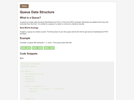 queue screenshot